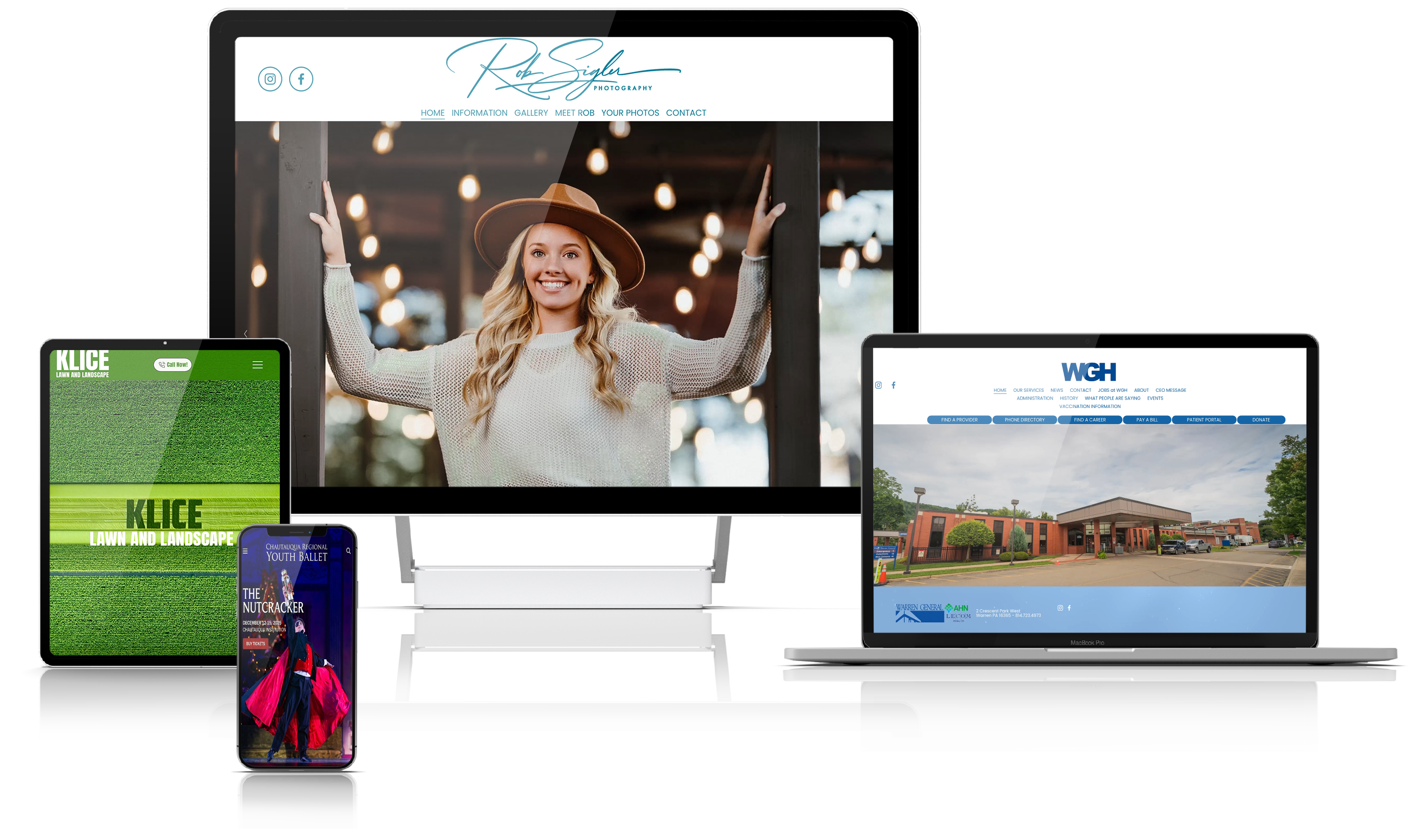 Our Work on Various Screens